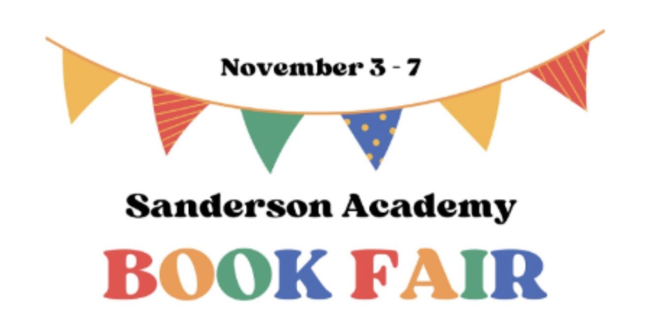 Sanderson Academy Book Fair flyer