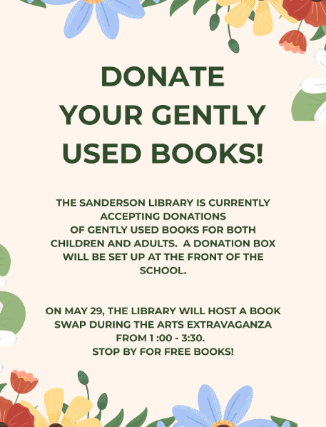 Donate Your Gently Used Books flyer