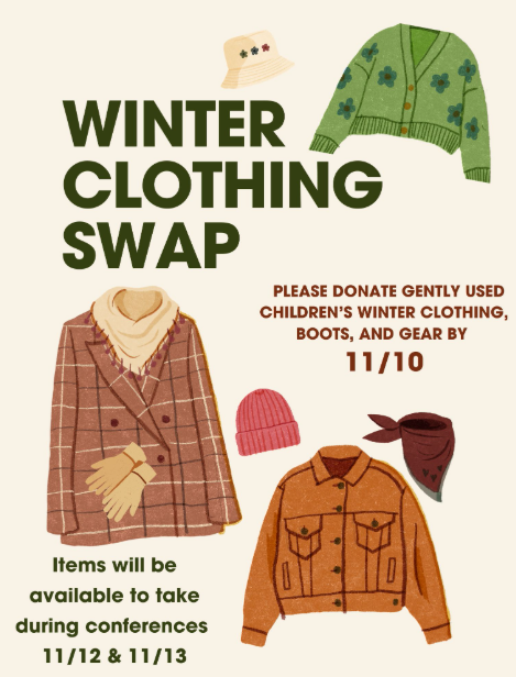 Winter Clothing Swap flyer