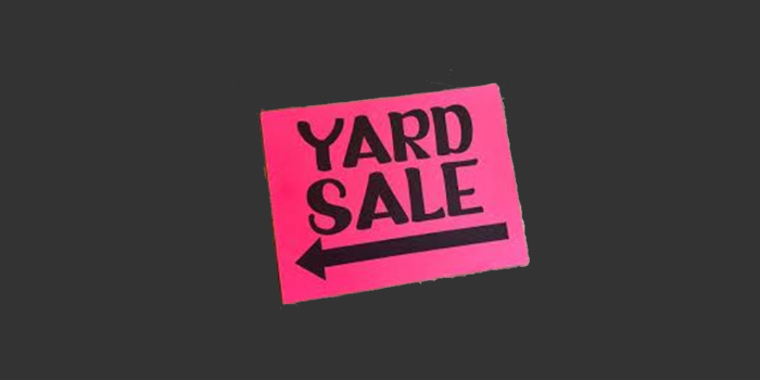 Yard Sale sign