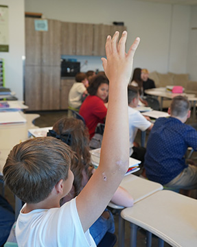 Class full of engaged students