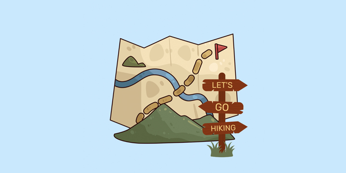 Let's go hiking with map