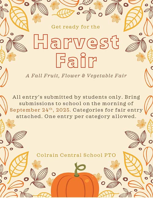 Get ready for the harvest fair!