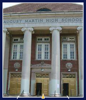 August Martin High School building