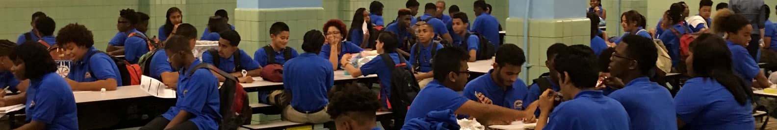 Students in cafeteria
