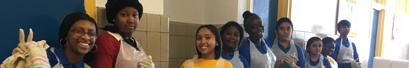 Students in aprons