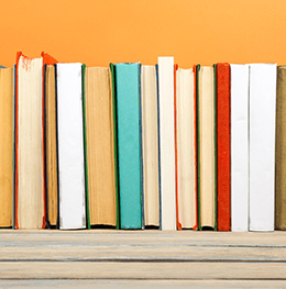 Row of books