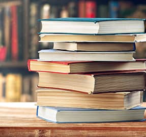 stack of books