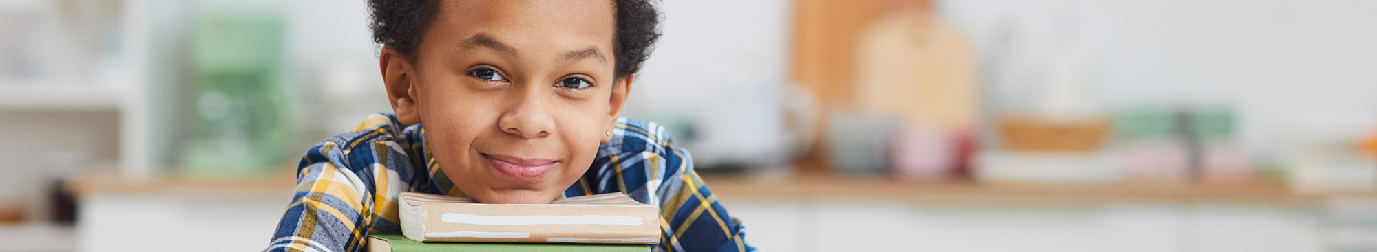 Student holding schoolbooks