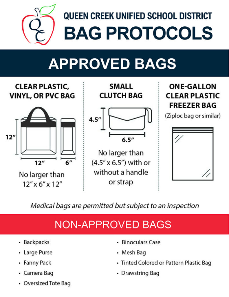 QCUSD Bag Protocols for events