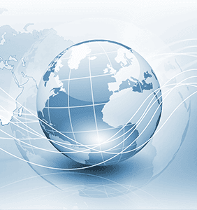 Blue-gray globe