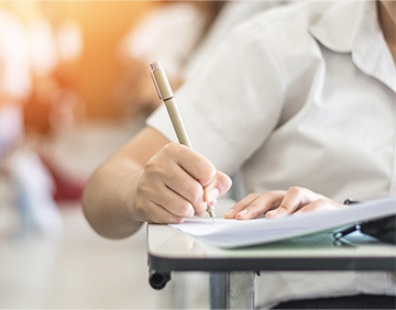 Student writing