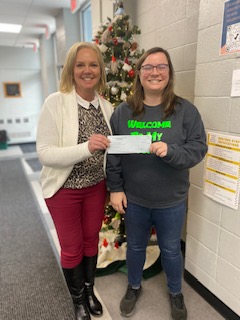 Left to right: Kimberly Rees (superintendent) and Katie Sasala (high school math/computer science/IT)