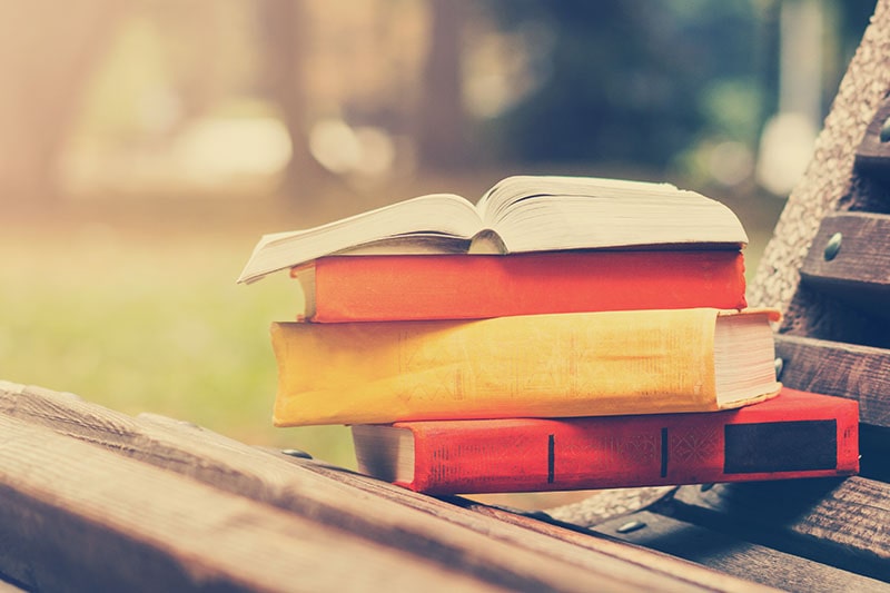 stack of books