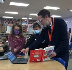 Mr. Koehler of Port Allegany SD was a recipient of a PARSS grant. Here he is working with students.