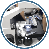 close up of a microscope