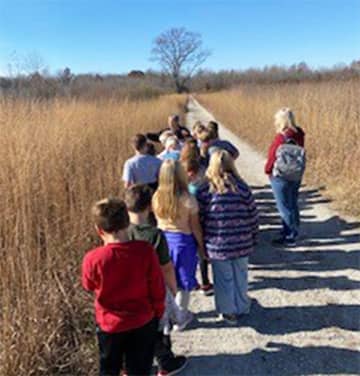 Students out walking