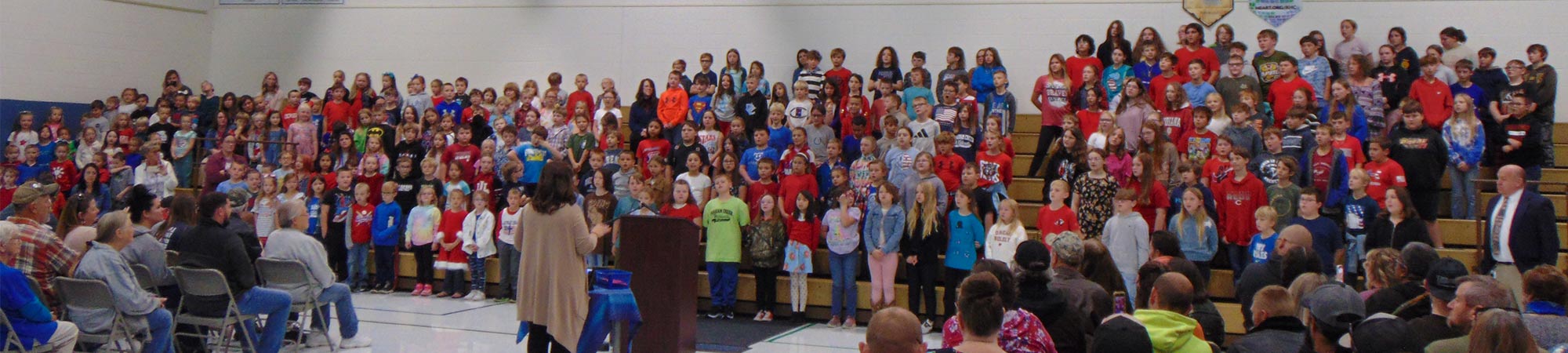 Students in the auditorium