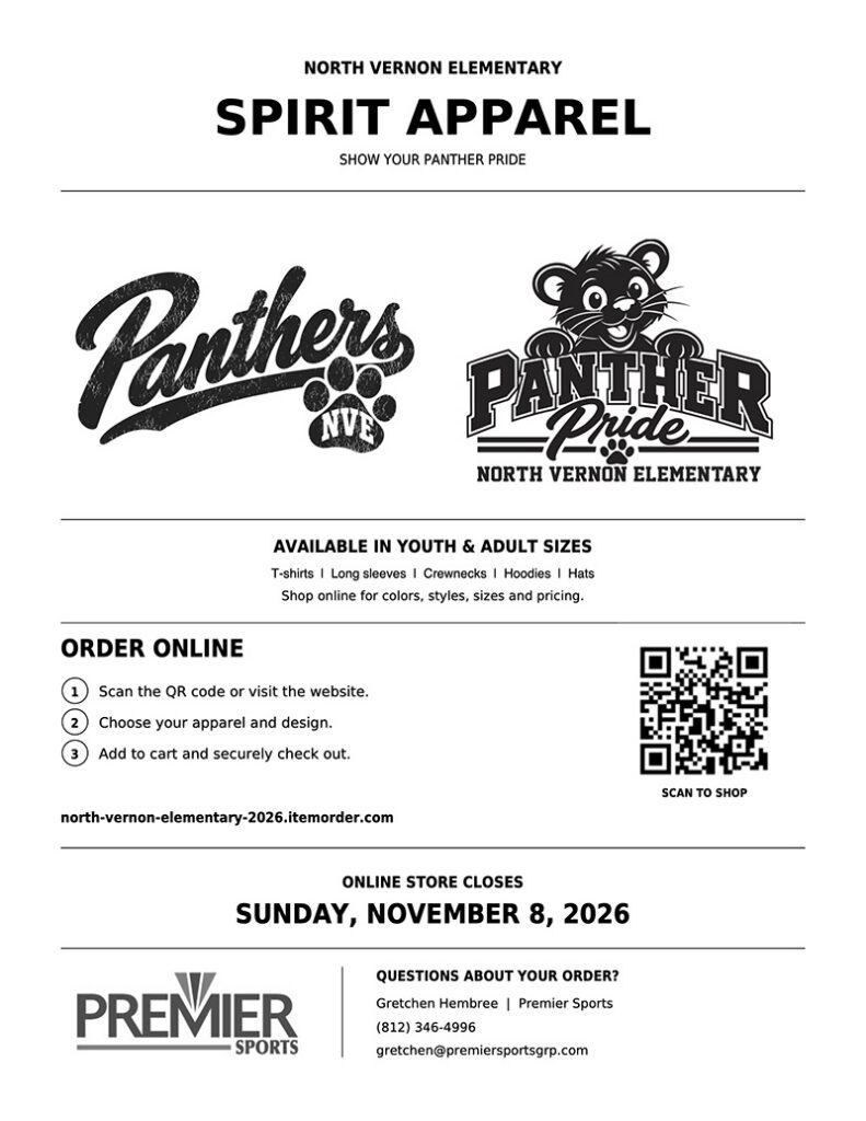 Spirit Apparel flyer