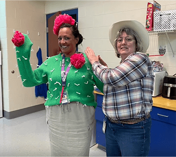Teachers in costume
