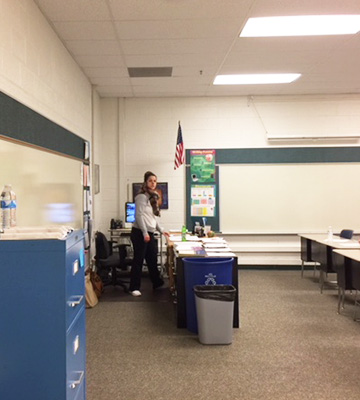 Teacher in the classroom