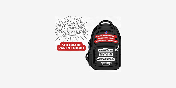 Mark Your Calendars 6th Grade Parent Night