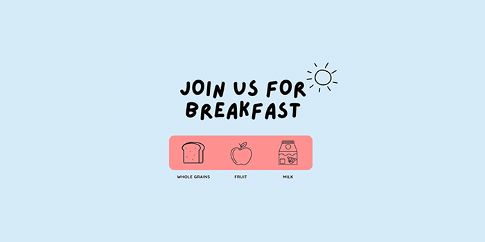 Join us for breakfast