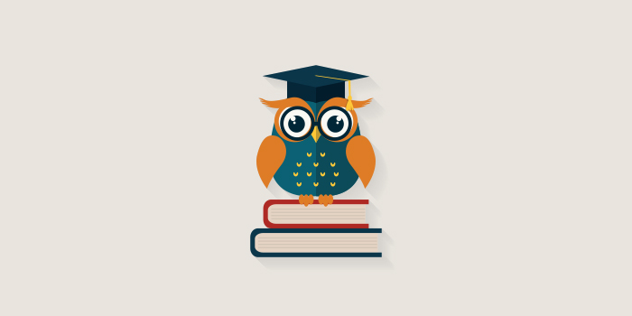 Drawing of a scholastic owl