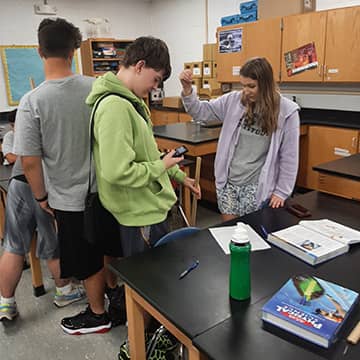 students in a classroom
