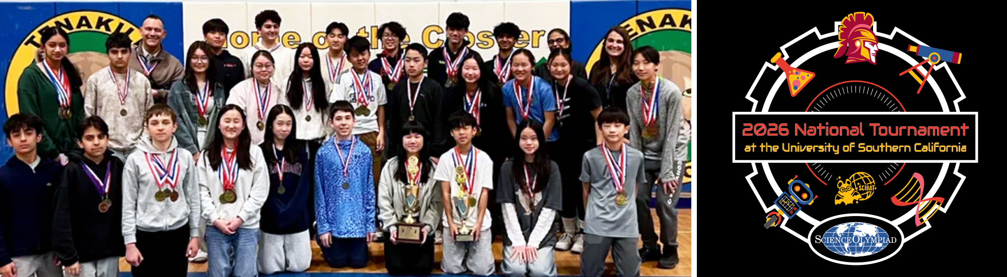 Tenakill Middle School Science Olympiad Team Headed to the 2026 National Tournament at the University of Southern California