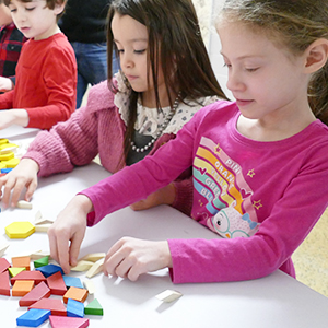 Students working on an activity