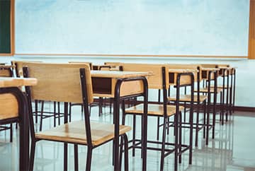 Empty classroom