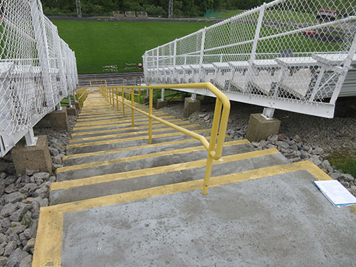 Stadium Stairs from the top