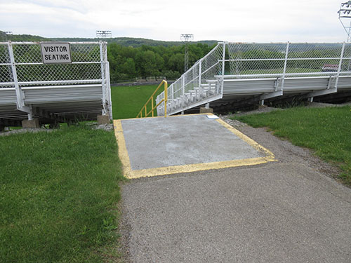 View of the Junior/Senior High School Stadium Stairs from the top