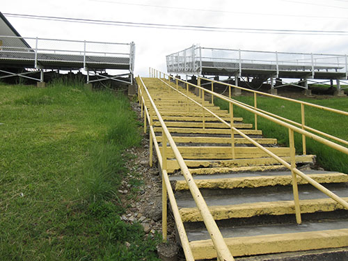 View of the Junior/Senior High School Stadium Stairs from the bottom