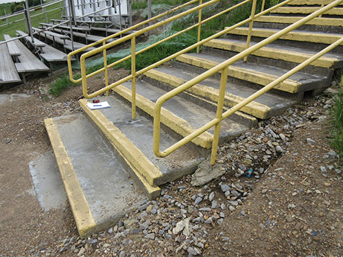 View of the Junior/Senior High School Stadium Stairs