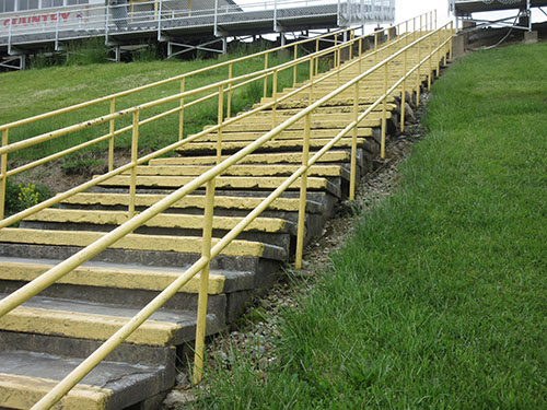 Stadium stairs