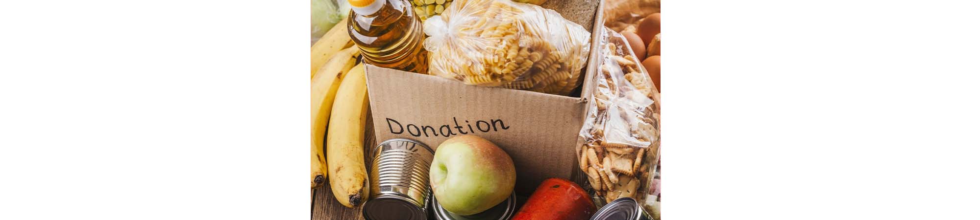 Box of food donations