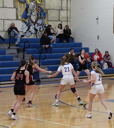 Girls guarding