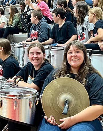 Two band students