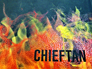 flames with the word Chieftan