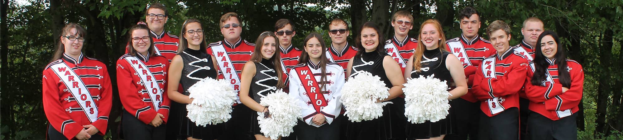 Marching band group photo