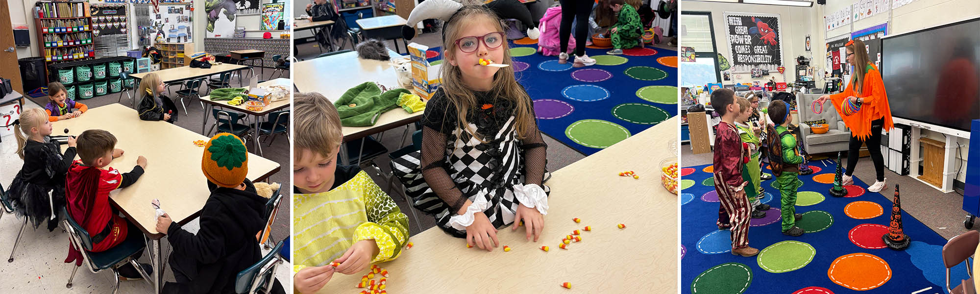 Photo collage of students enjoying Red Ribbon Week activities