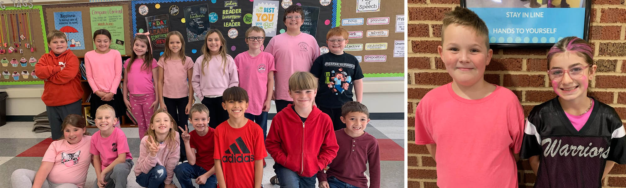 Photo collage of students and staff participating in Red Ribbon Week activities