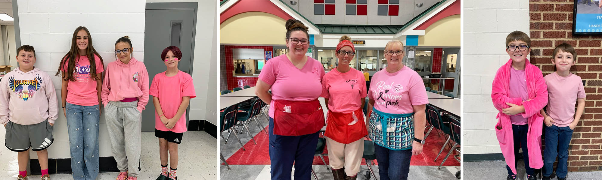 Photo collage of students and staff participating in Red Ribbon Week activities