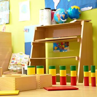 Colorful preschool classroom
