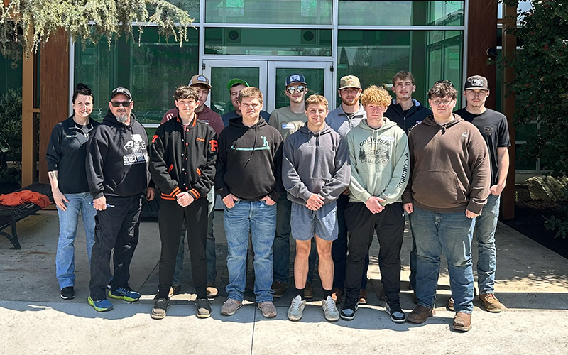 Seneca Highlands Career and Technical Center Heavy Equipment Students Visit Pennsylvania College of Technology Diesel Equipment Technology Facility