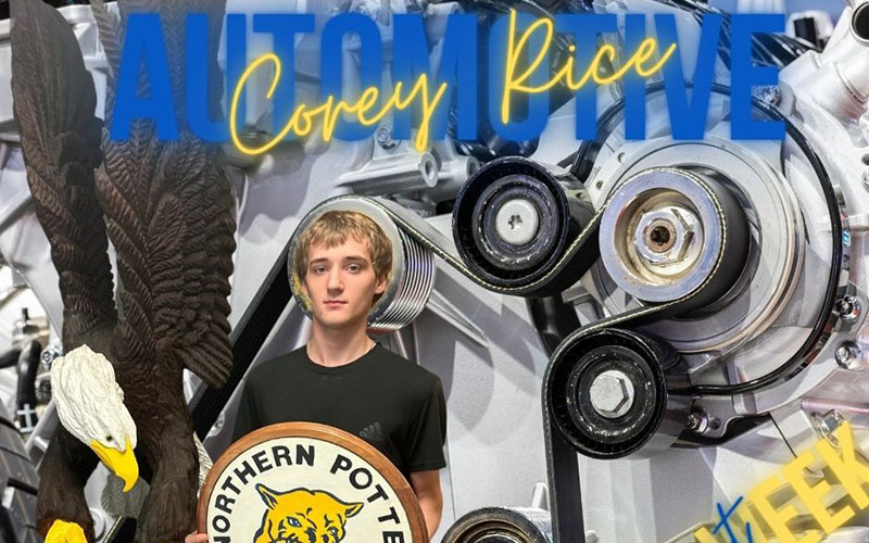 Seneca Highlands Career and Technical Center’s Student of the Week – Corey Rice