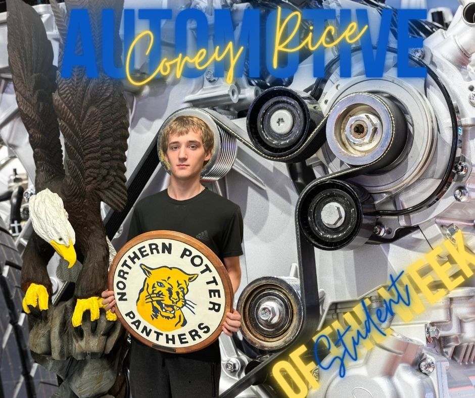 Corey Riced, Student of the week - Northern Potter Panthers