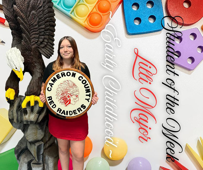 Lilli Major - Student of the Week from Cameron County - Red Raiders